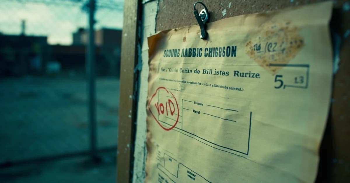 Aged Philadelphia demolition permit pinned to a board with a circled fifteen-dollar fee and VOID mark.